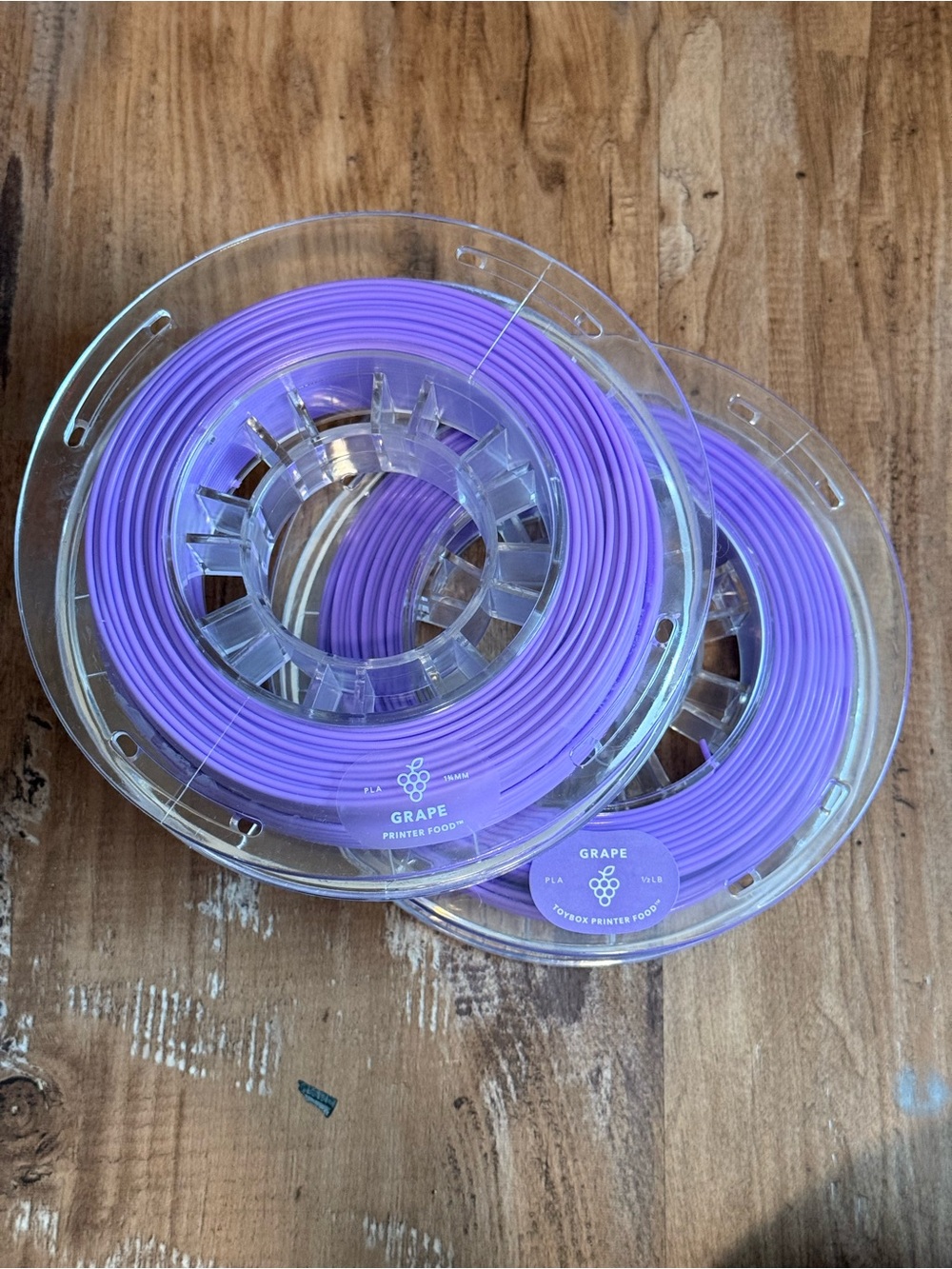 Grape Purple 3D Printer PLA Filament Spools (2-Pack)